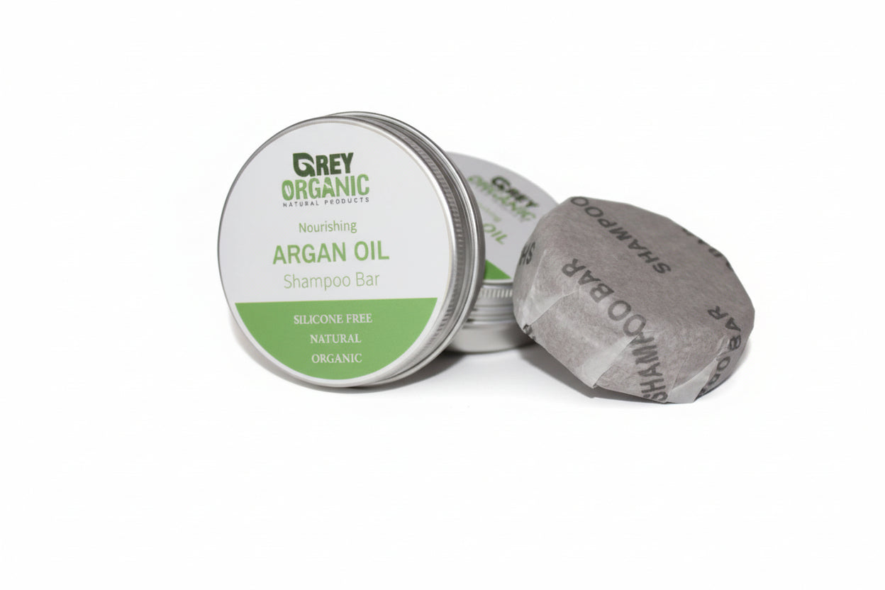 Argan Oil Solid Shampoo Bar – Grey Organic